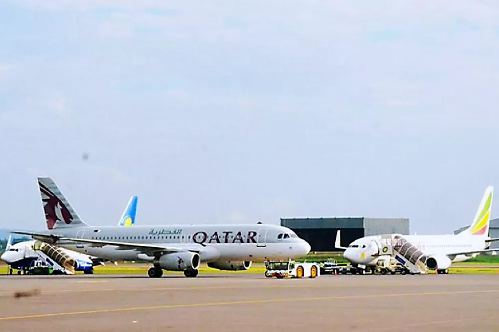 在安哥拉陸奧機場